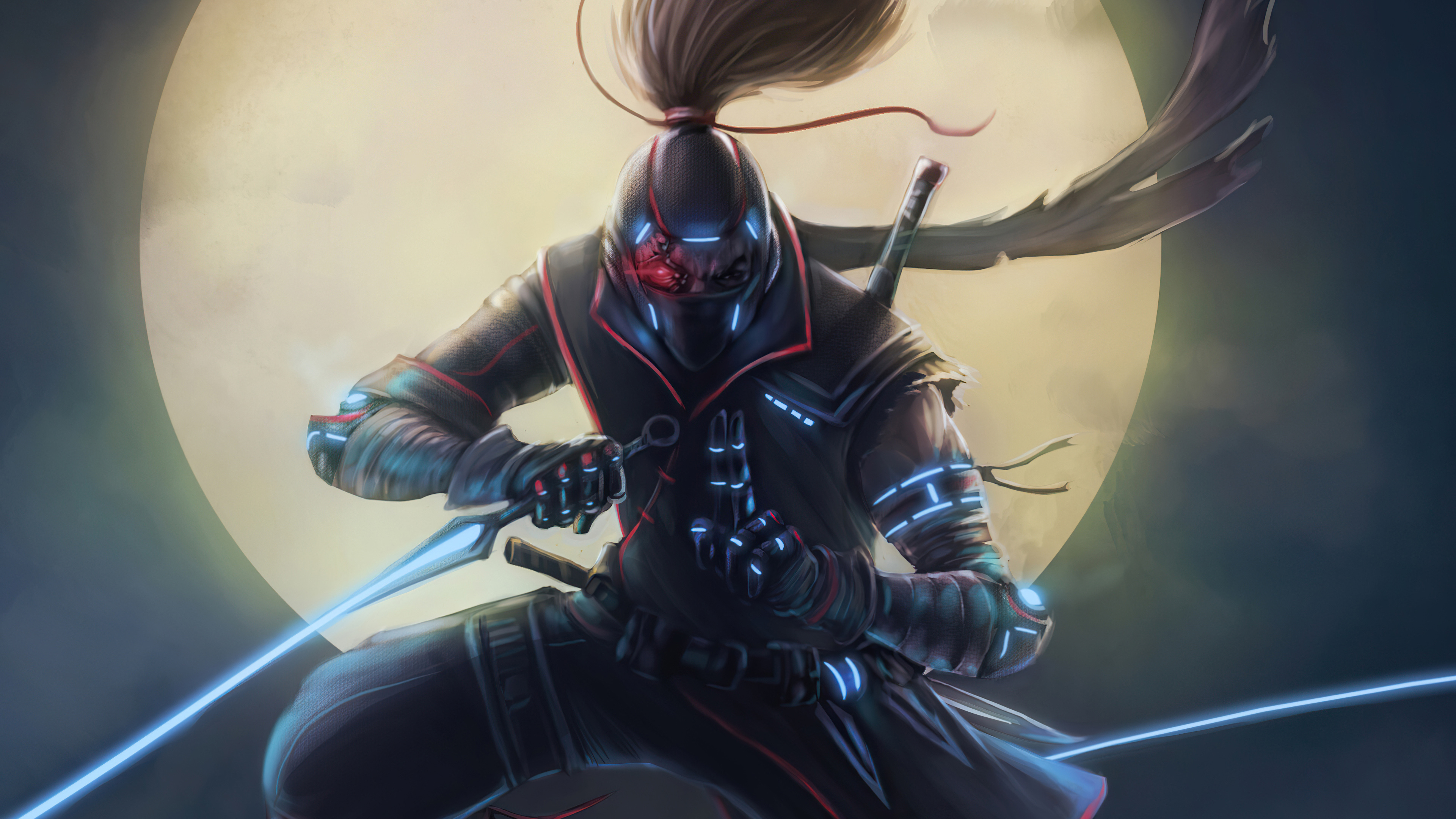 Cyberpunk Ninja Warrior 4K HD