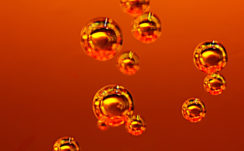 3D Balls Orange Metalic HD Abstract