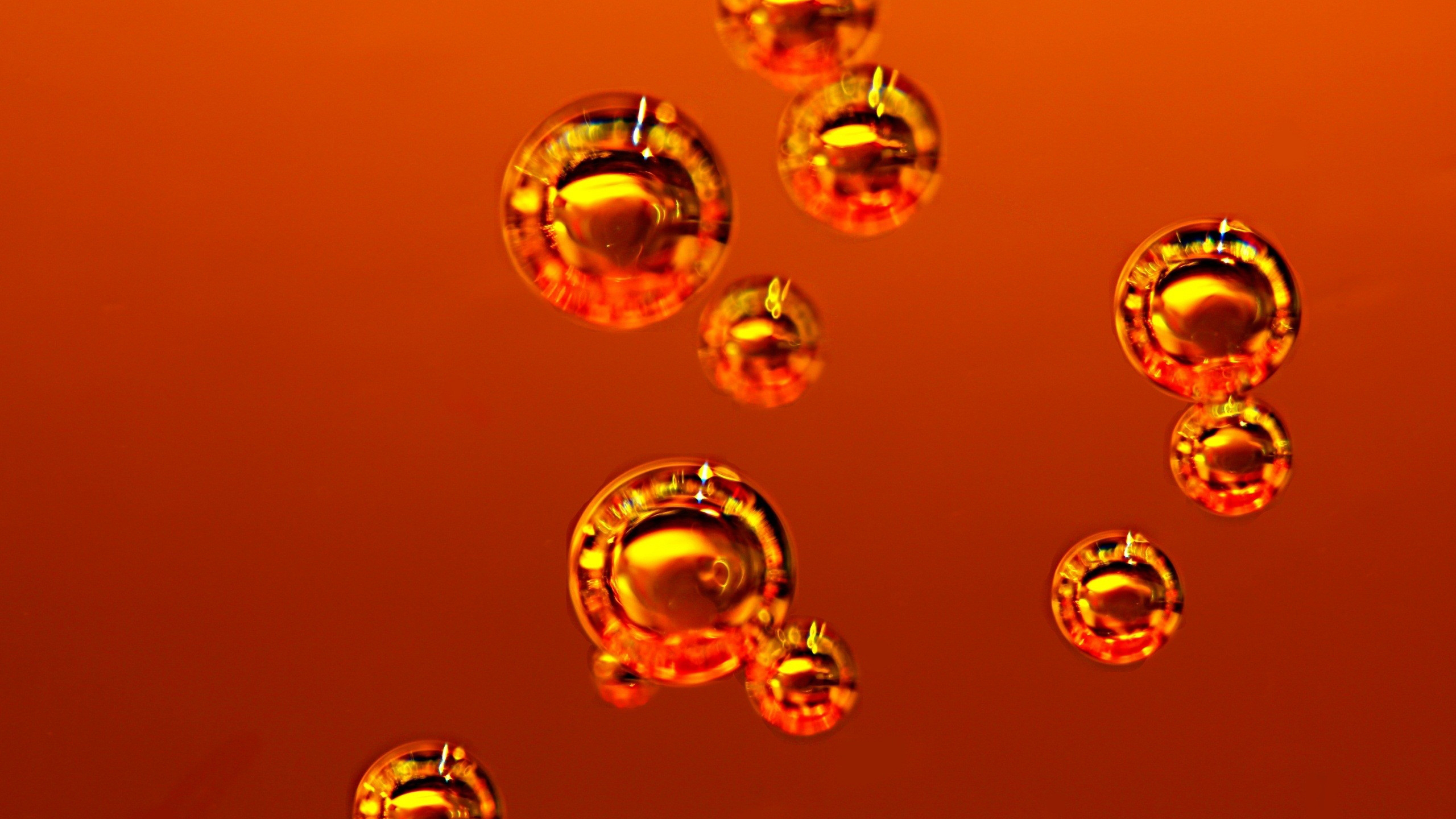 3D Balls Orange Metalic HD Abstract