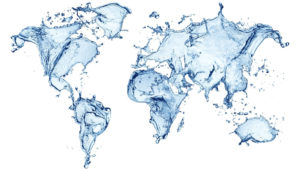 Blue World Water Map HD Abstract