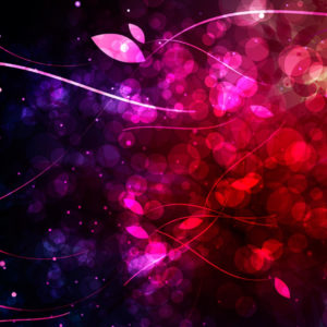 Pink Red Yellow Bright Bokeh Neon Sparkle Leaves HD Abstract Wallpapers