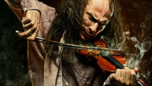 Man With Violin HD Trippy