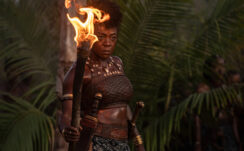 Viola Davis as Nanisca Thuso Mbedu as Nawi Lashana Lynch Sheila Atim as Amenza Hero Fiennes Tiffin as Santo Ferreira HD The Woman King Wallpapers