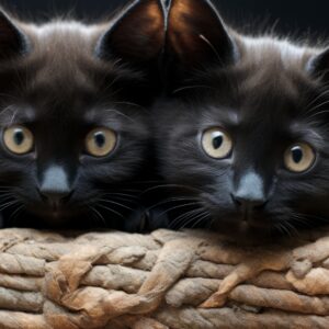 Beautiful Cat Kitten Stare Look Black Eyes Blur Background HD Kitten HD Wallpapers