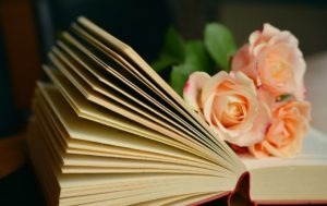 book book pages flowers