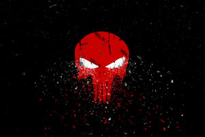Punisher Logo Dark background Creative Graphics