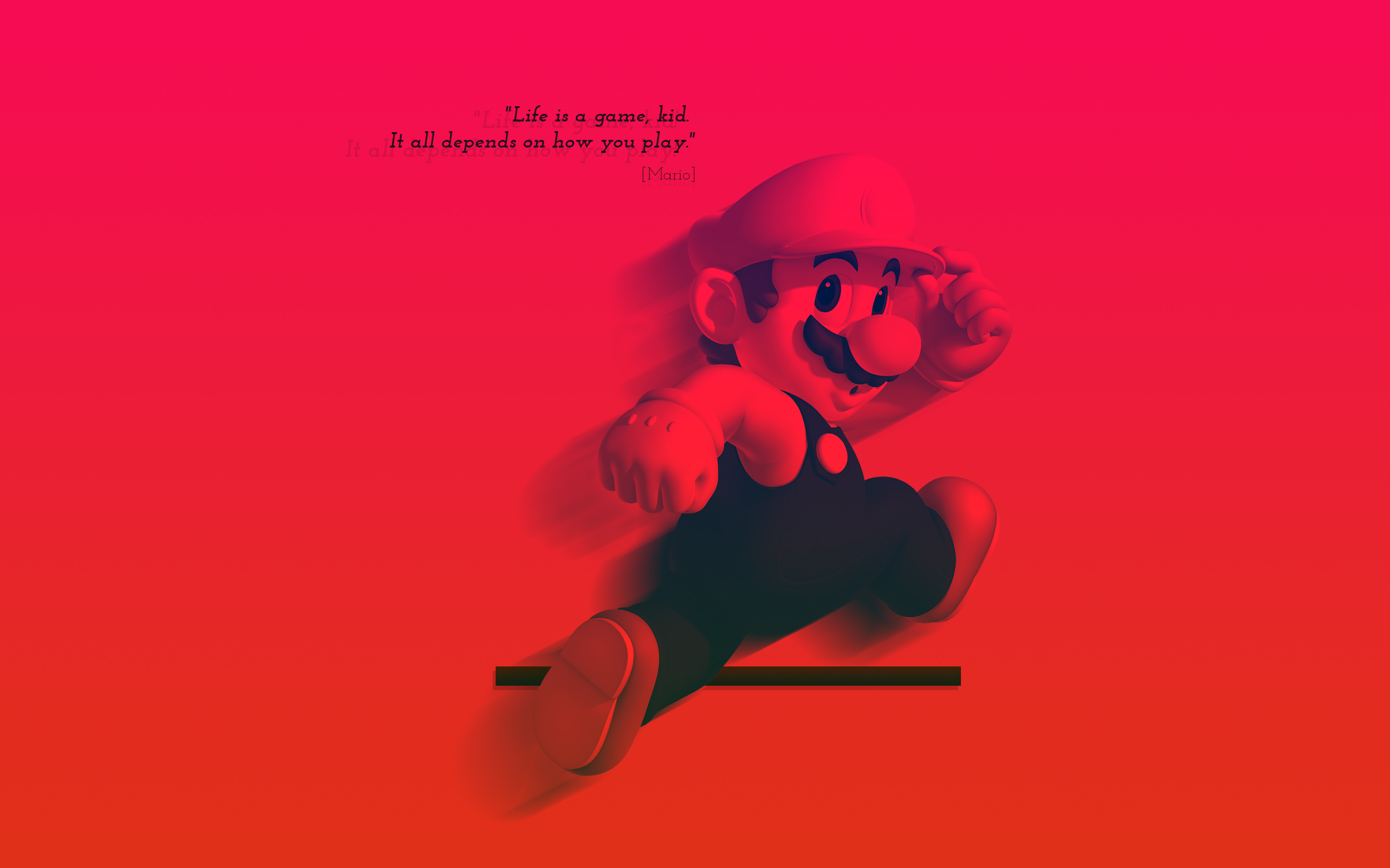 Life is a Game Mario Wallpapers | HD Wallpapers