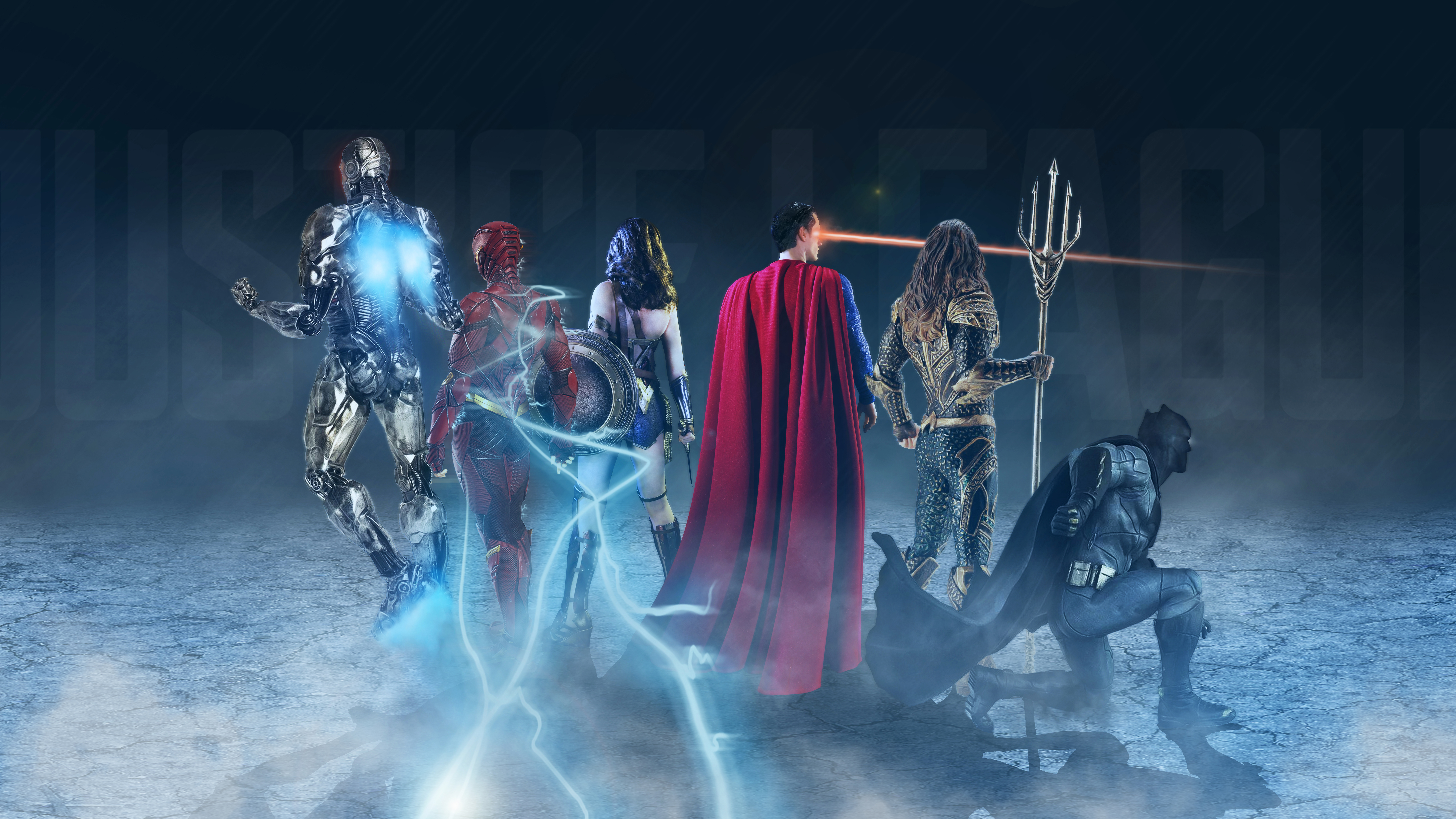 Justice League Superheroes Artwork 4K 8K
