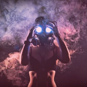 Hot girl Gas Mask Wallpapers