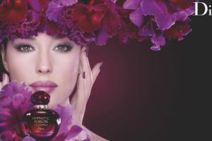 Hypnotic poison eau sensuelle, Dior, Monica bellucci, Girl, Flowers, Perfumes, Floral fragrance