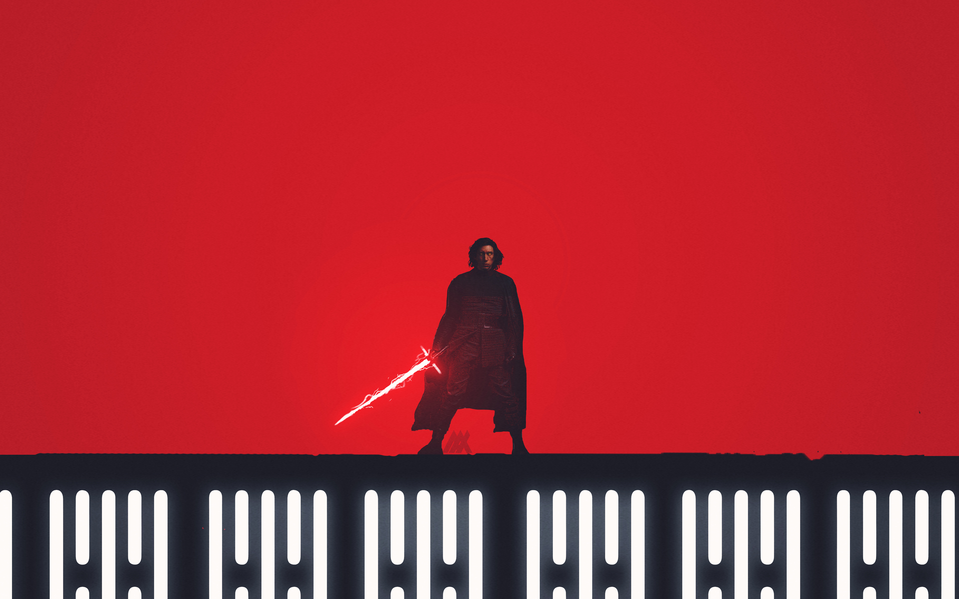 Kylo Ren Star Wars The Last Jedi Artwork 4K