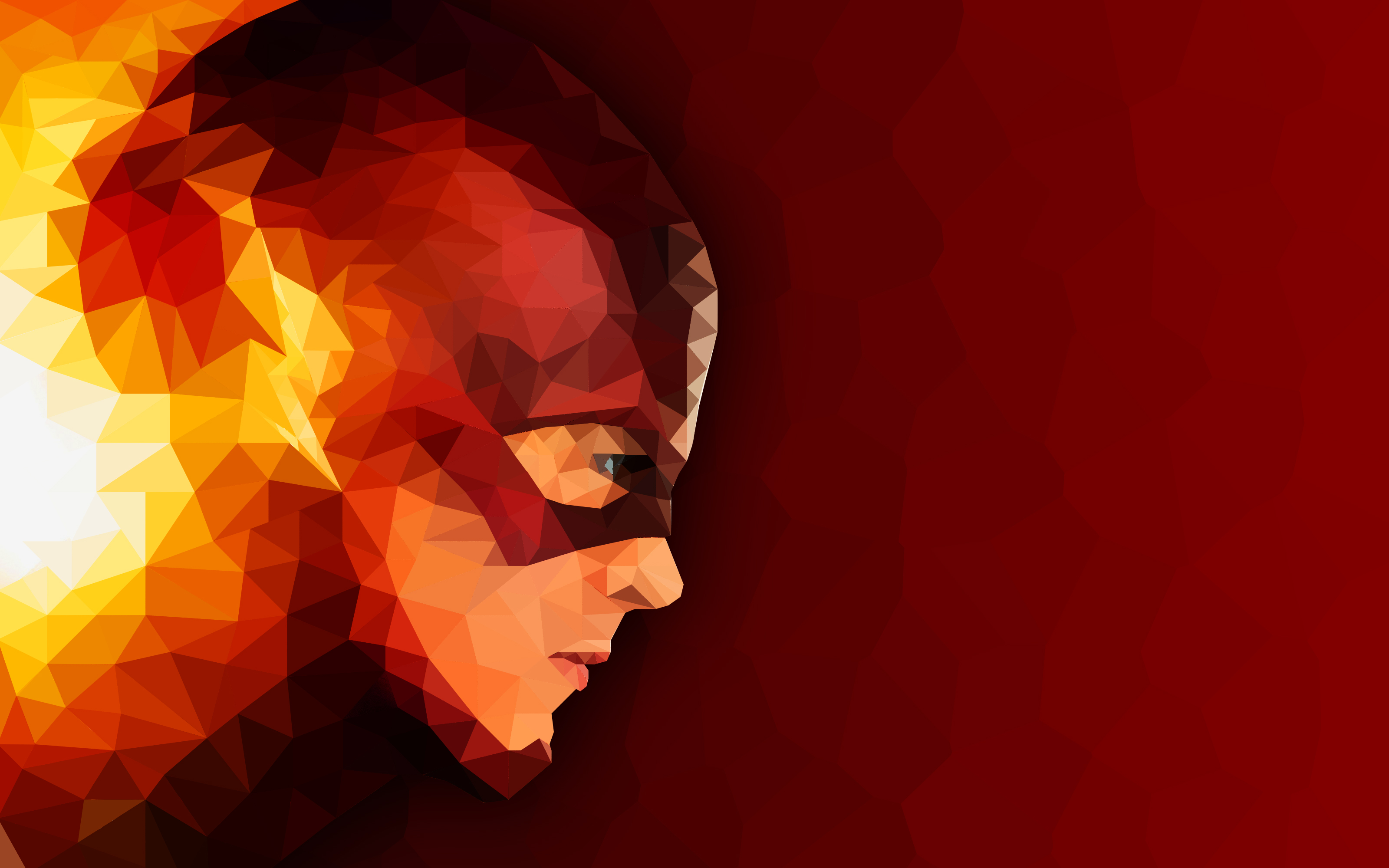 The Flash Low poly Artwork