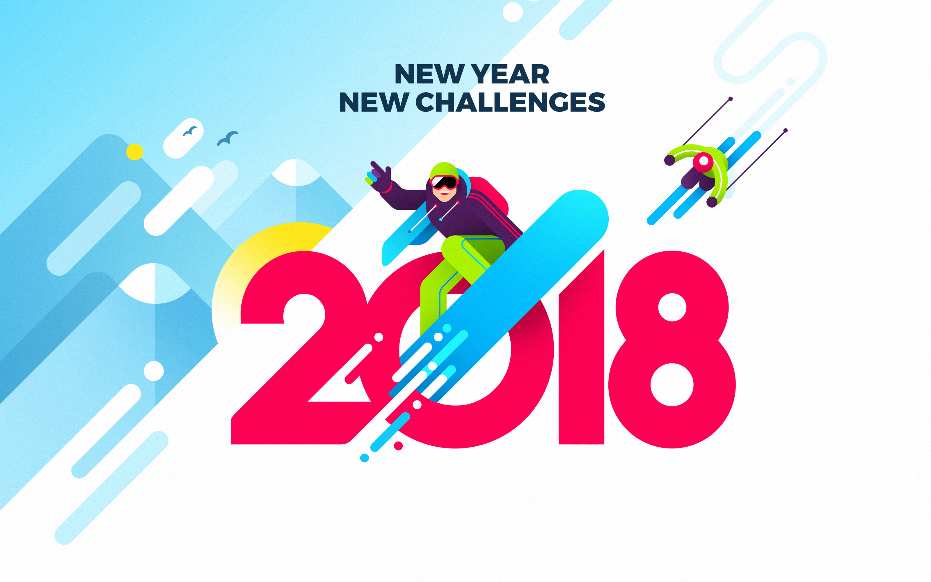 2018 New Year New Challenges Wallpapers