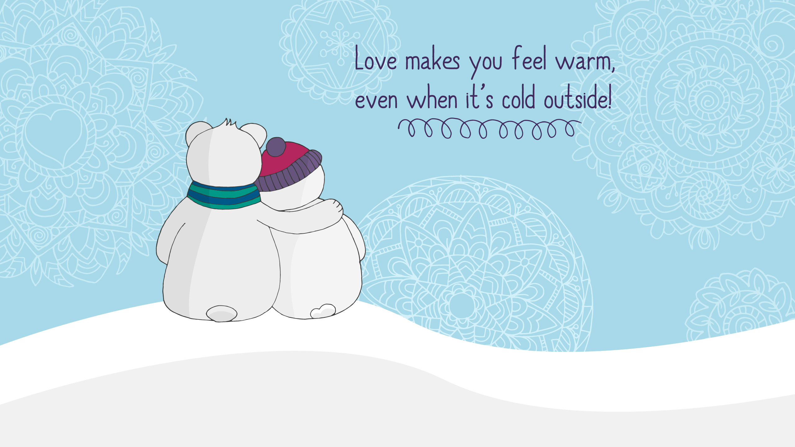 Love makes you warm Wallpapers