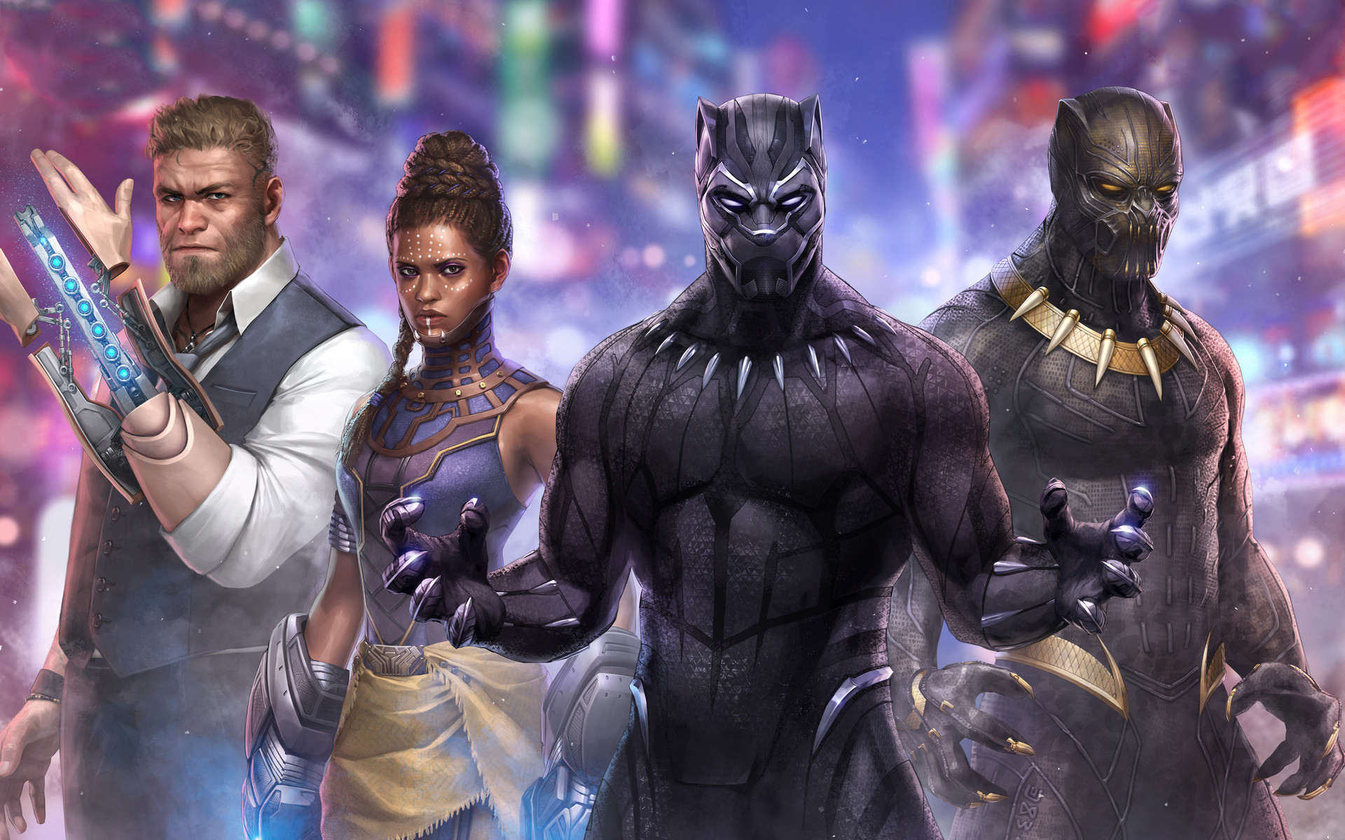 Black Panther Marvel Future Fight Artwork Wallpapers