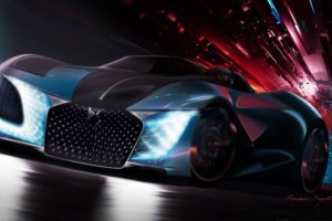 DS X E Tense Concept Car 4K