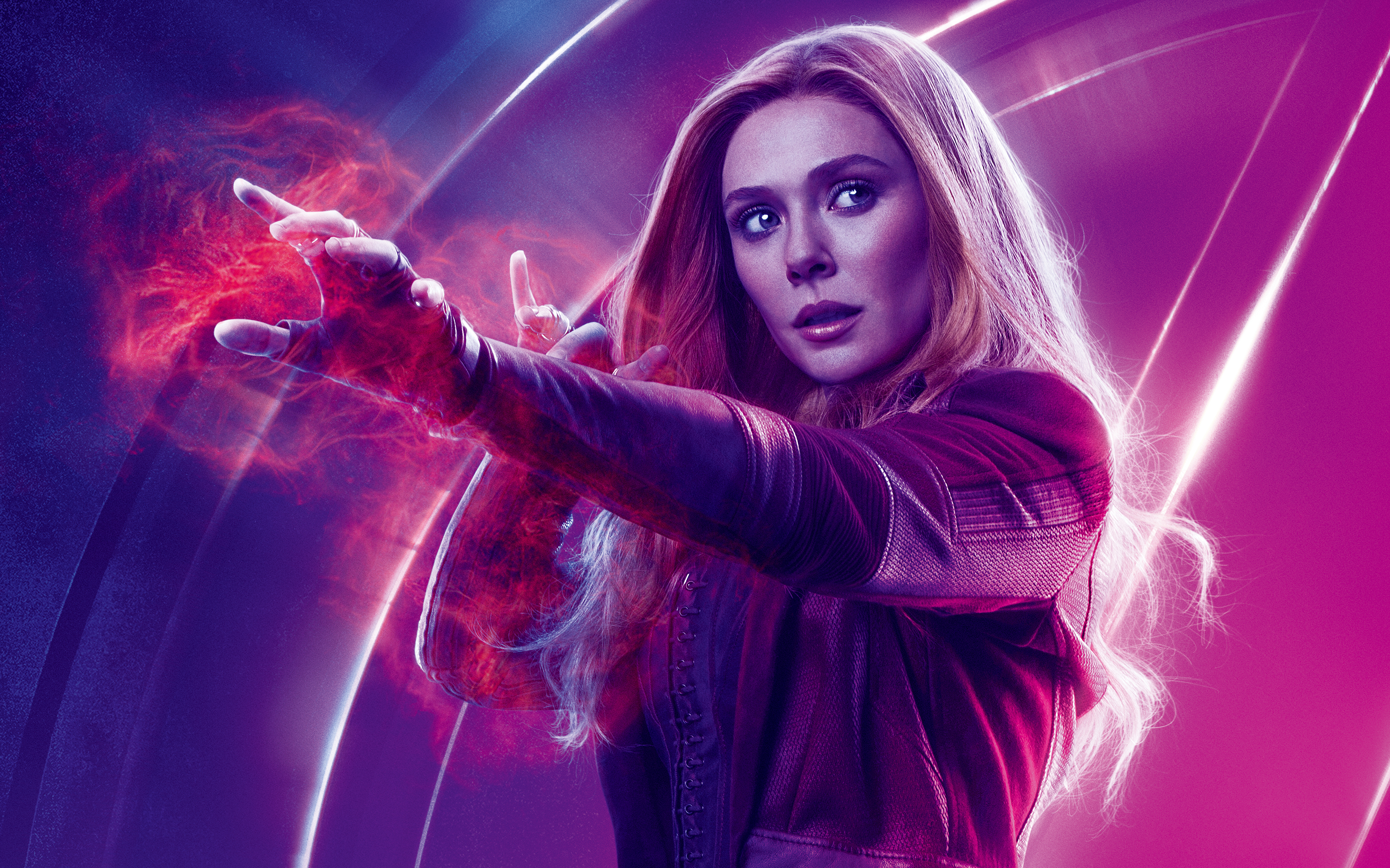 Elizabeth Olsen as Scarlet Witch Avengers Infinity War 4K 8K