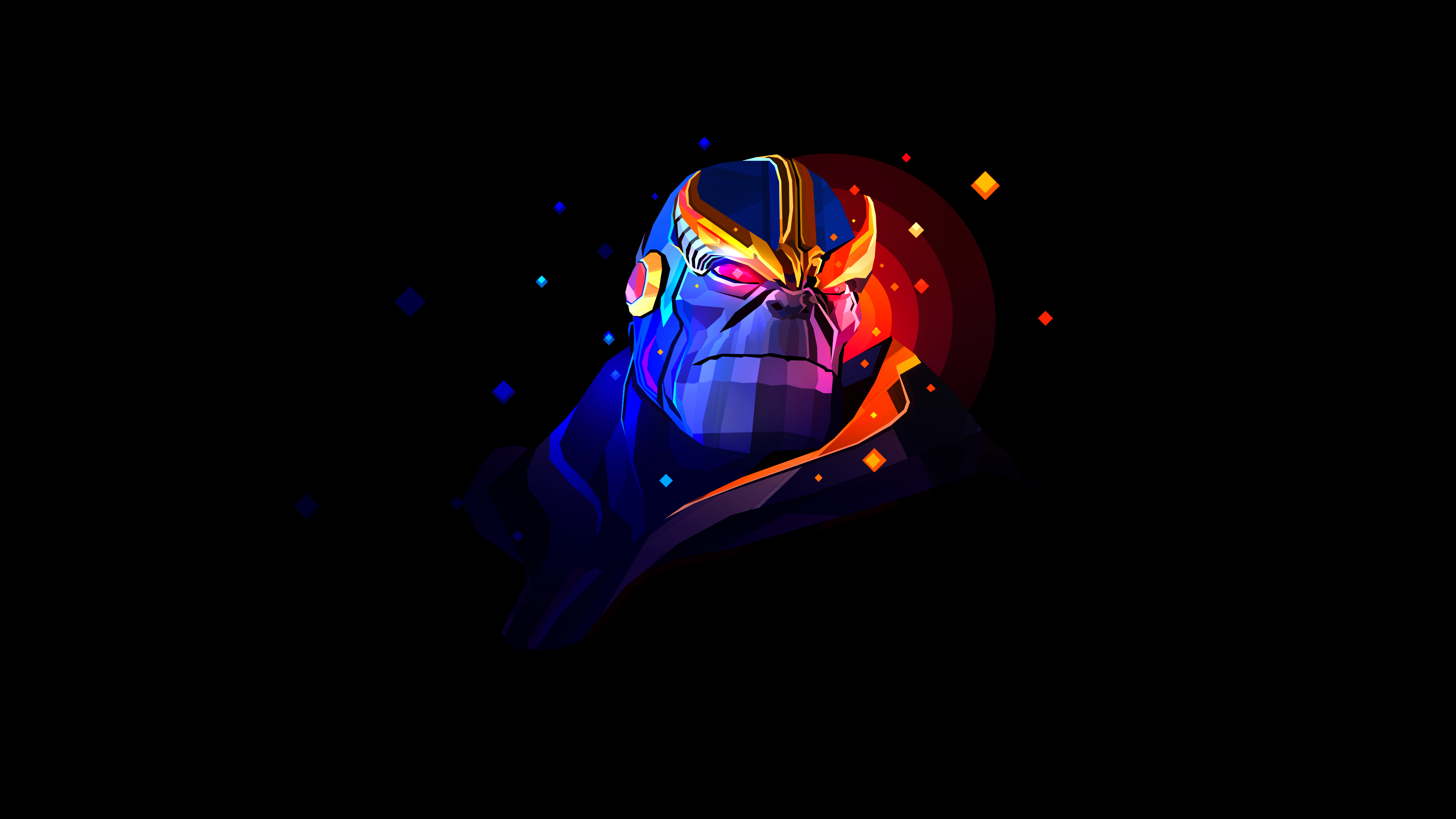 Thanos Minimal Artwork 4K Wallpapers HD Wallpapers