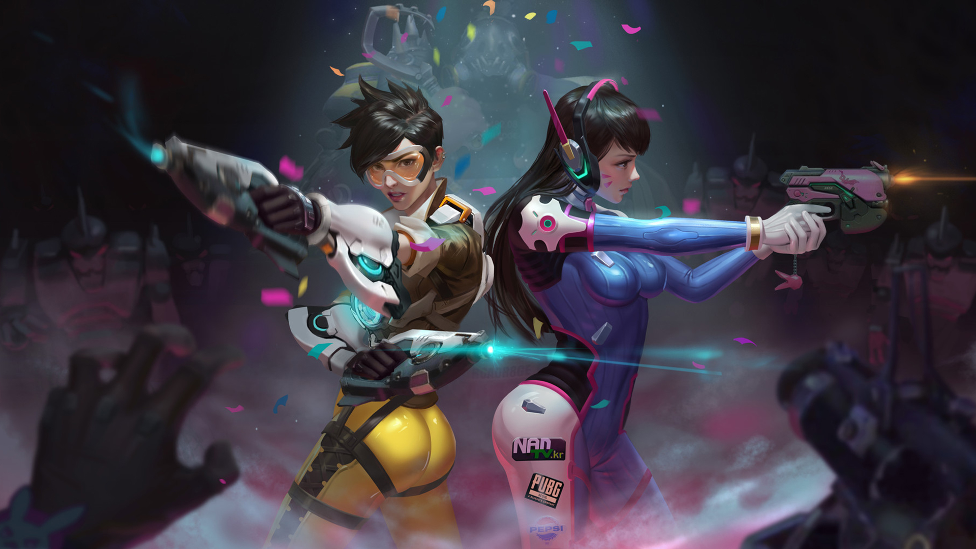 DVa & Tracer in Overwatch Wallpapers
