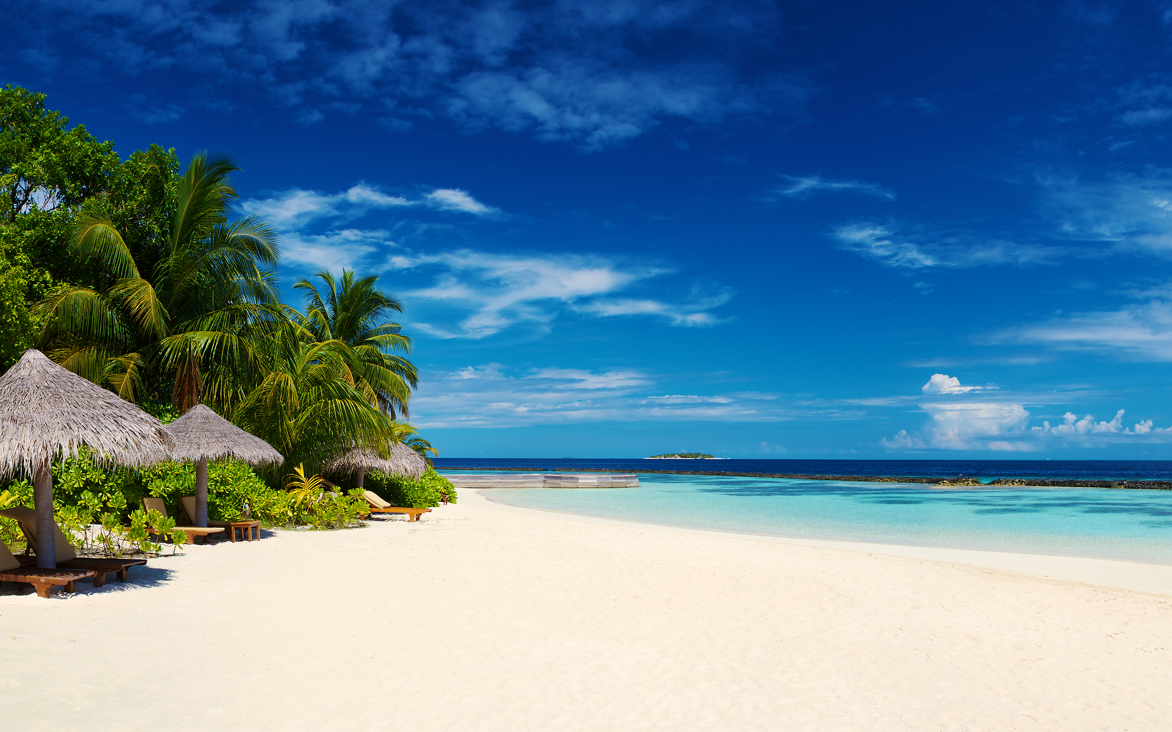 Tropical Maldives Beach 4K