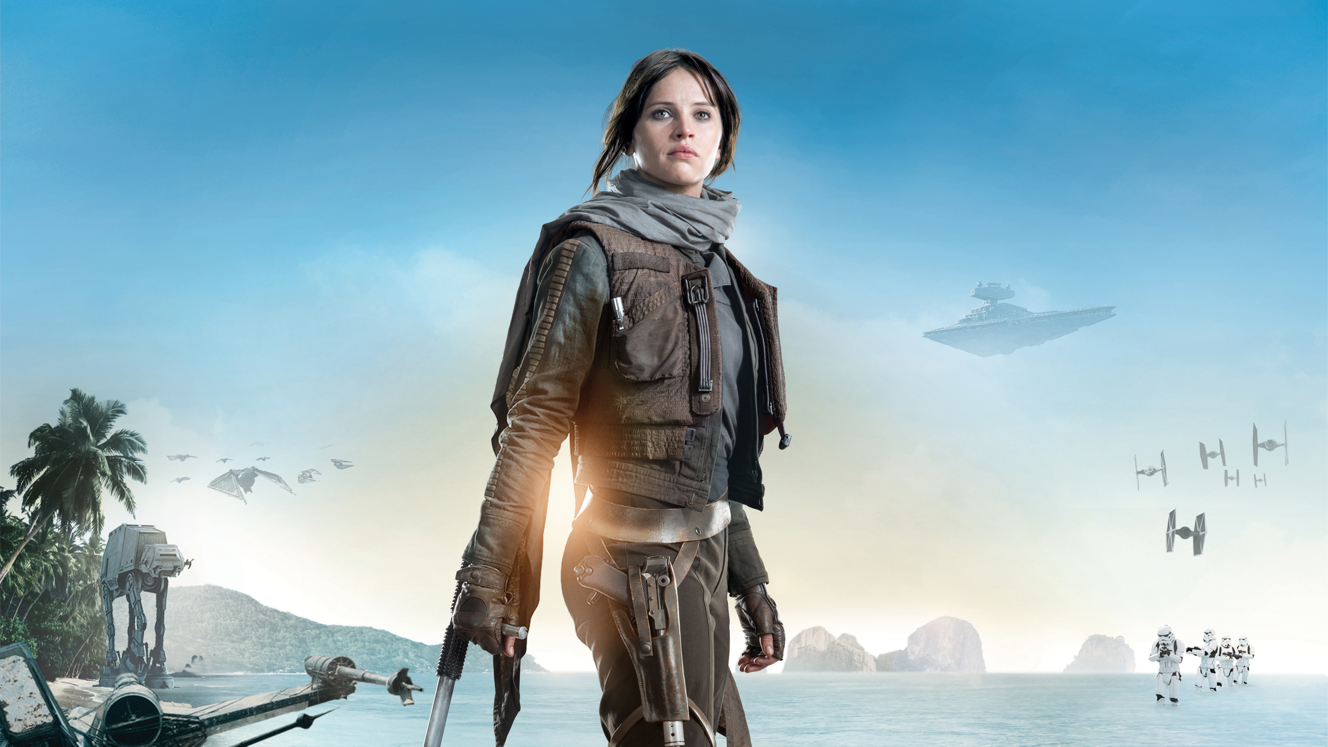 Felicity Jones Rogue One A Star Wars Story 4K Wallpapers