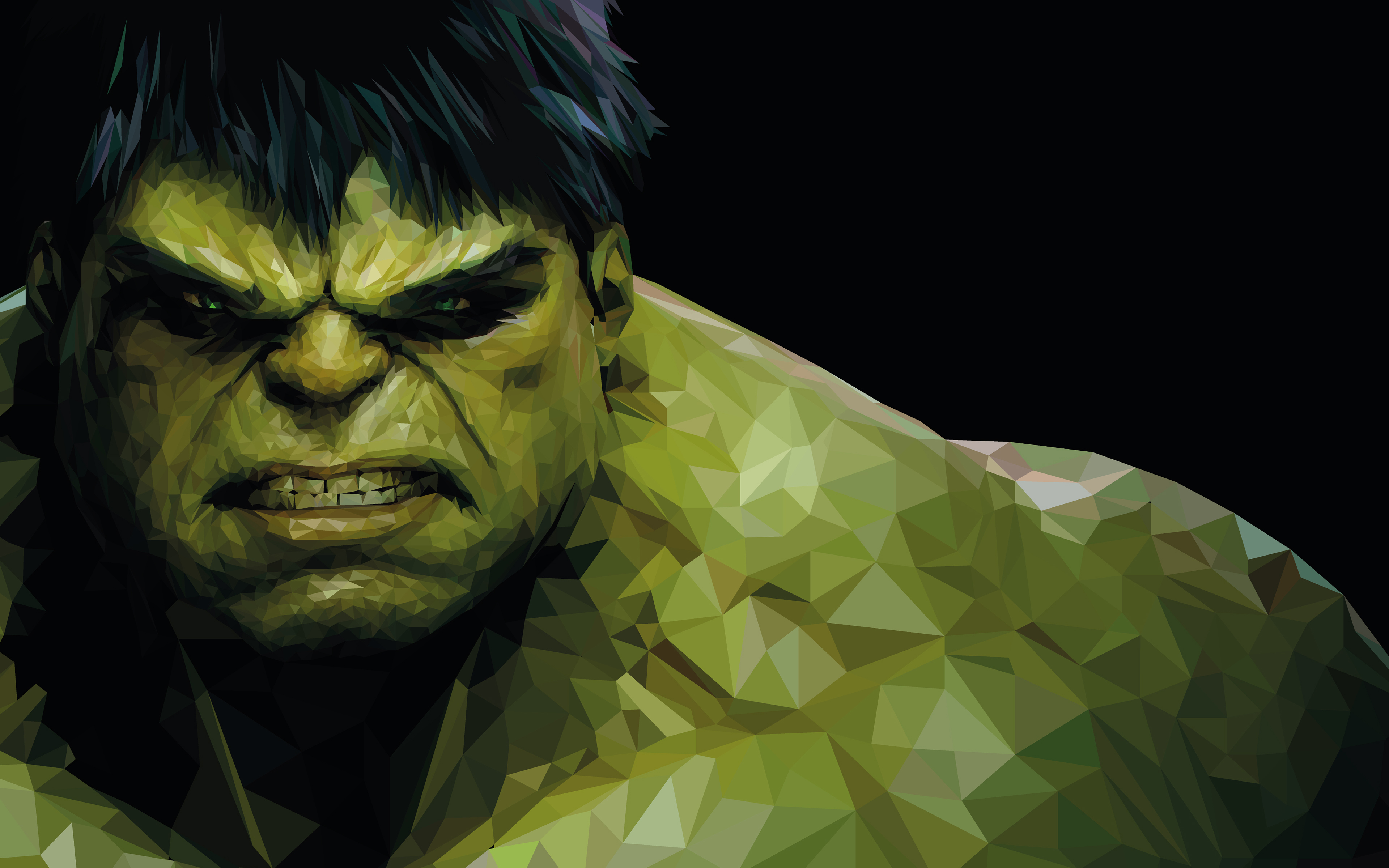 Hulk Low-poly Wallpapers