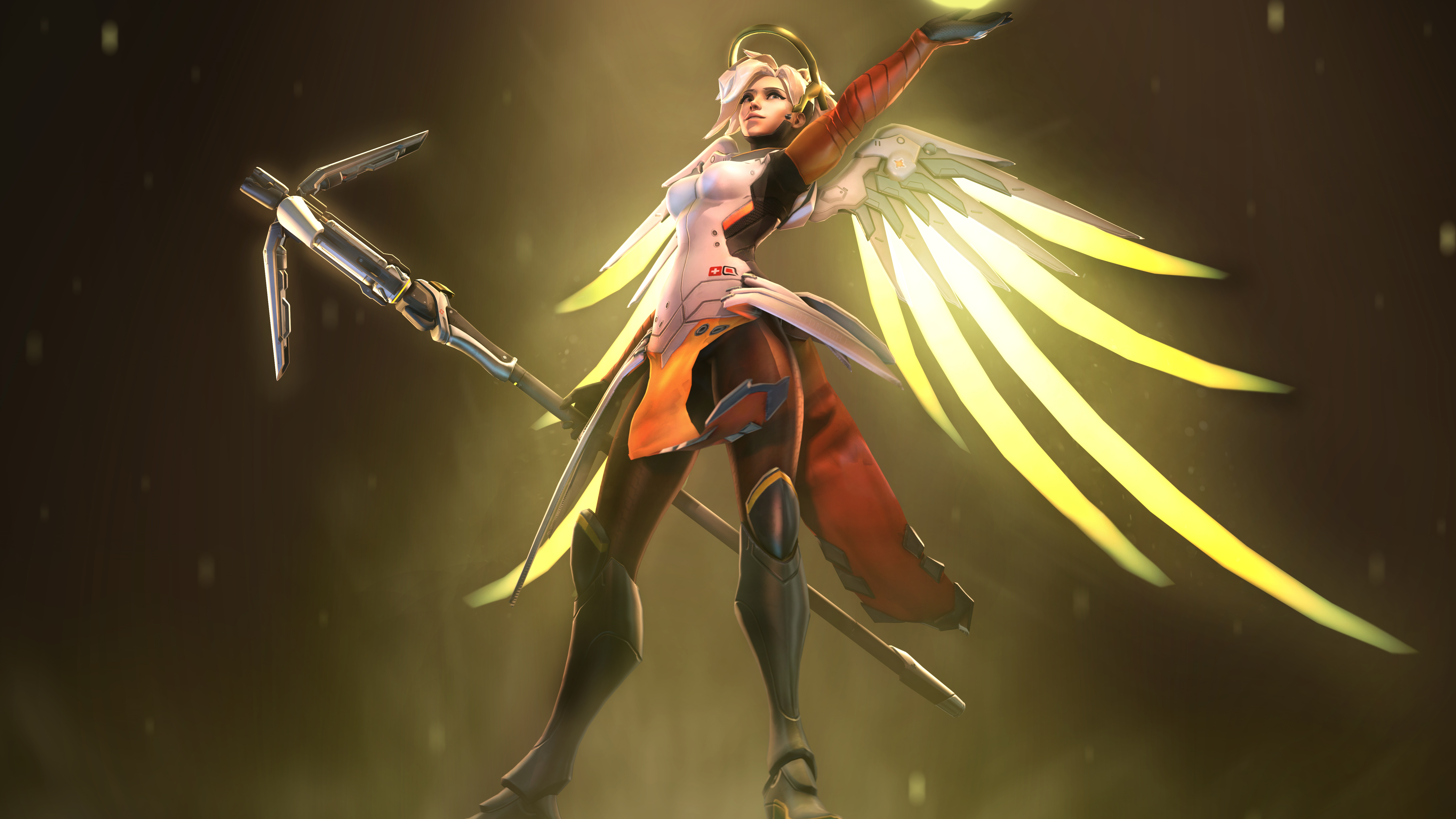 Mercy Guardian Angel Overwatch 5K Wallpapers