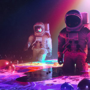 Neon Astronauts Wallpapers