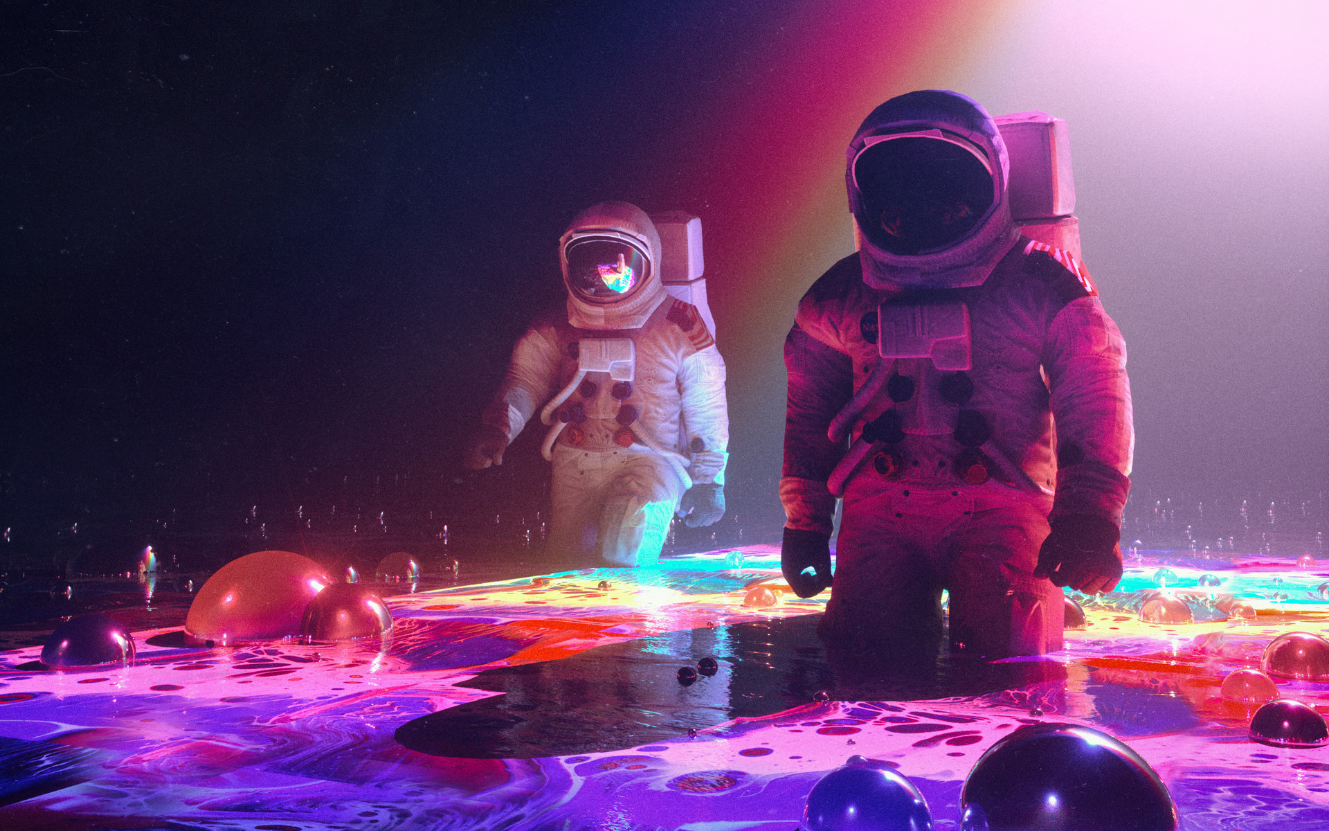 Neon Astronauts Wallpapers | HD Wallpapers