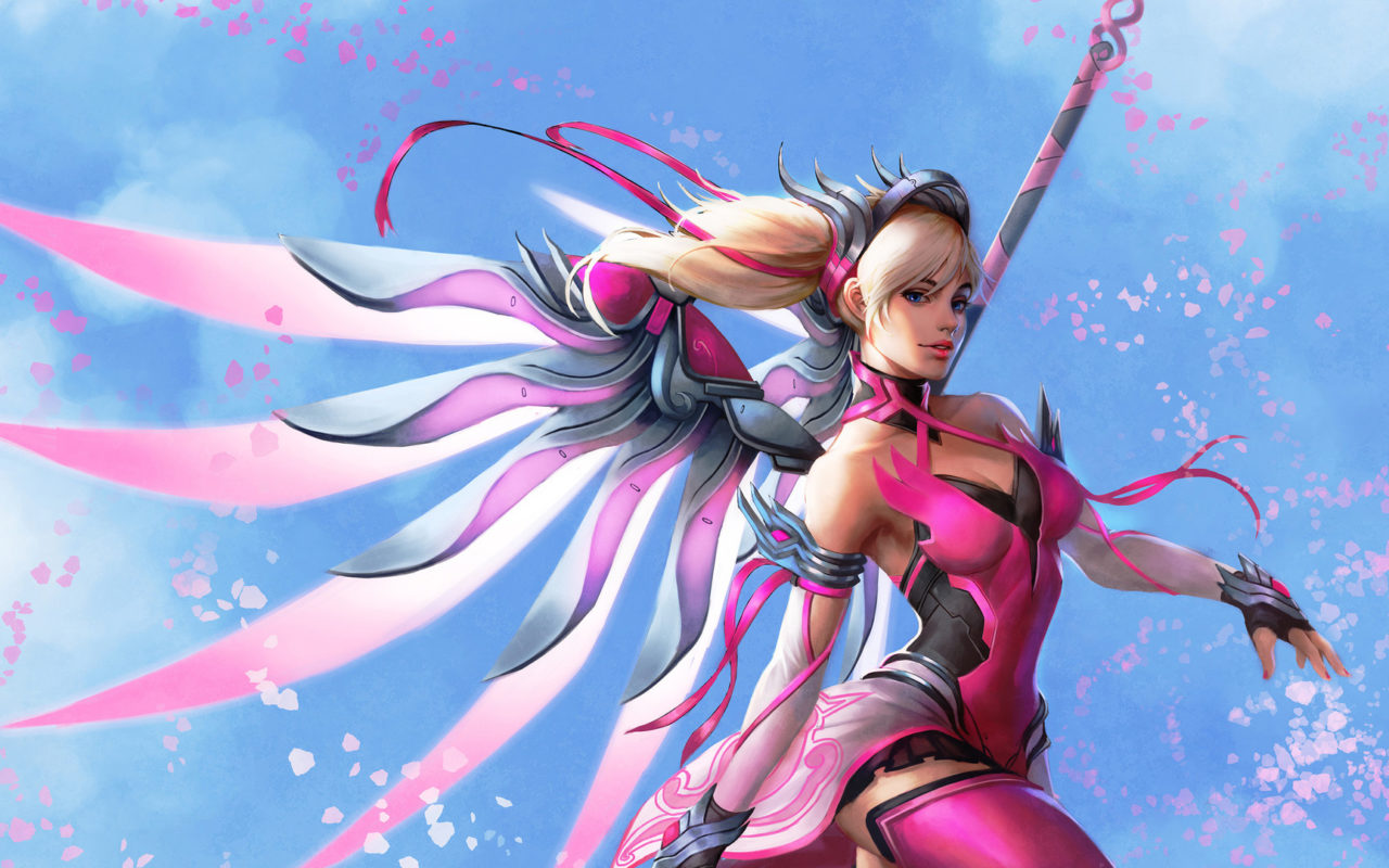 Pink Mercy Overwatch 4k Wallpapers Hd Wallpapers