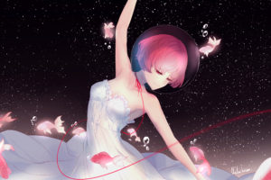 Anime girl Night Dance Wallpapers