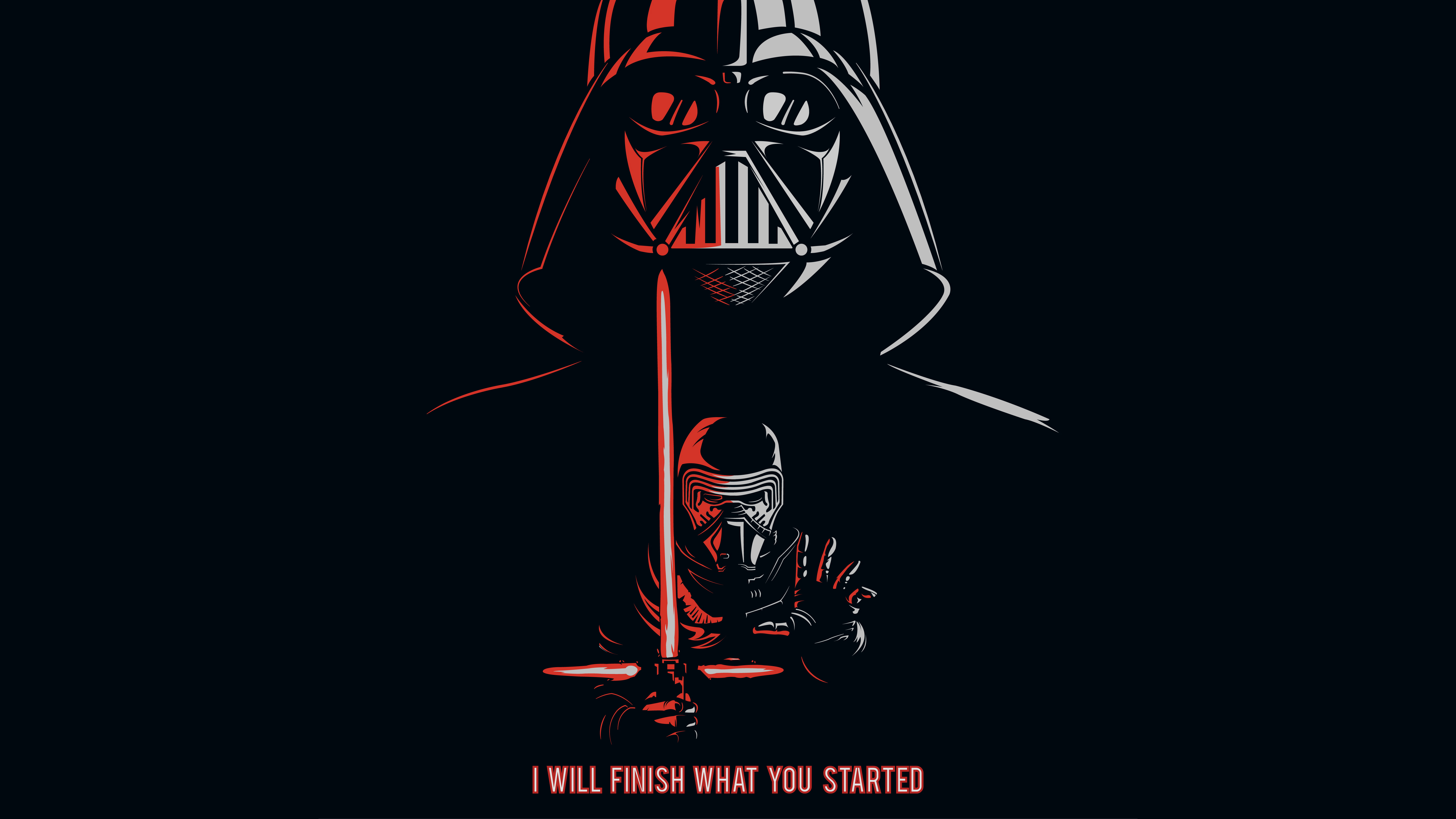 Darth Vader Kylo Ren Quotes 5K Wallpapers