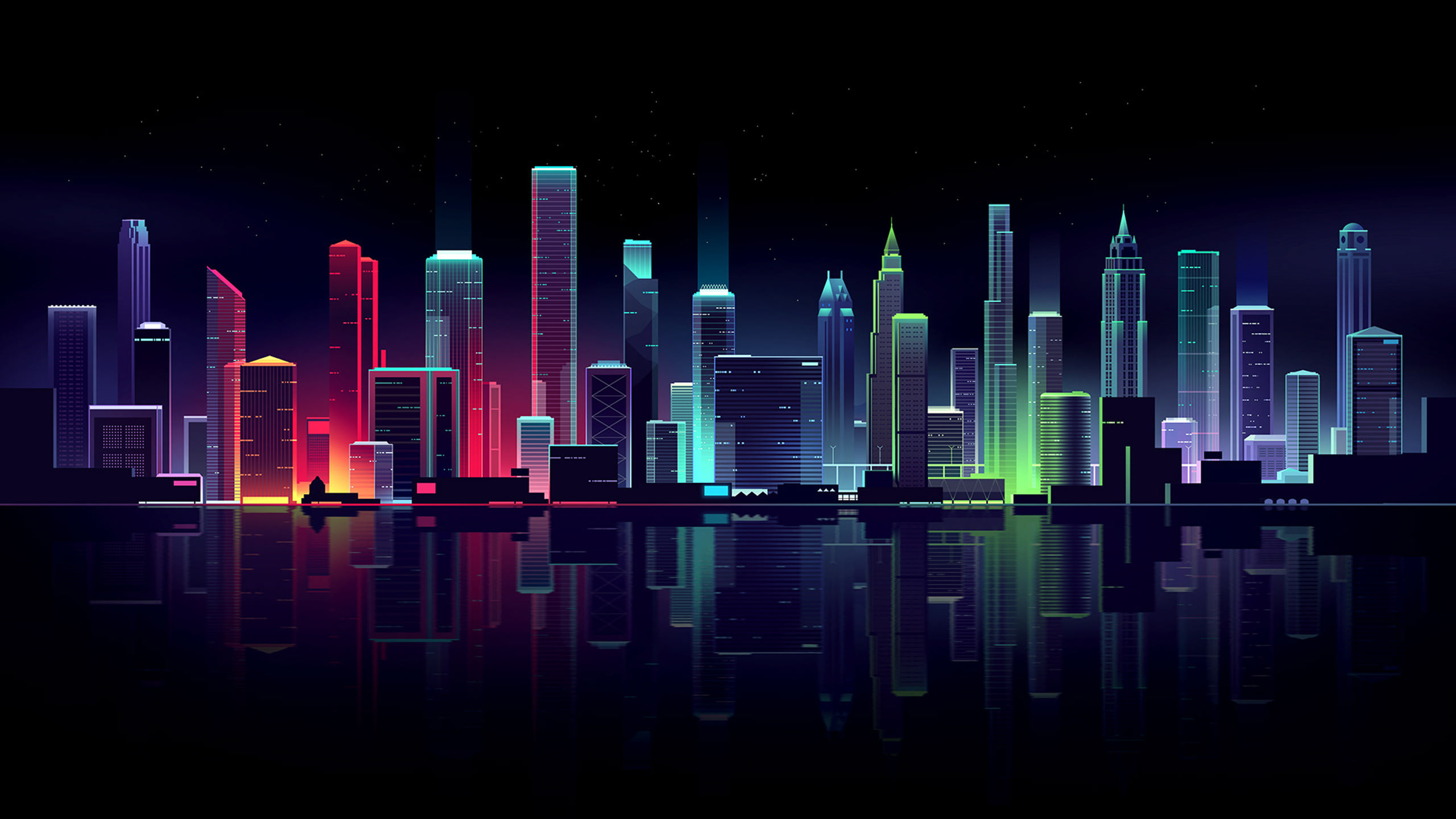 Neon Cityscape Wallpapers