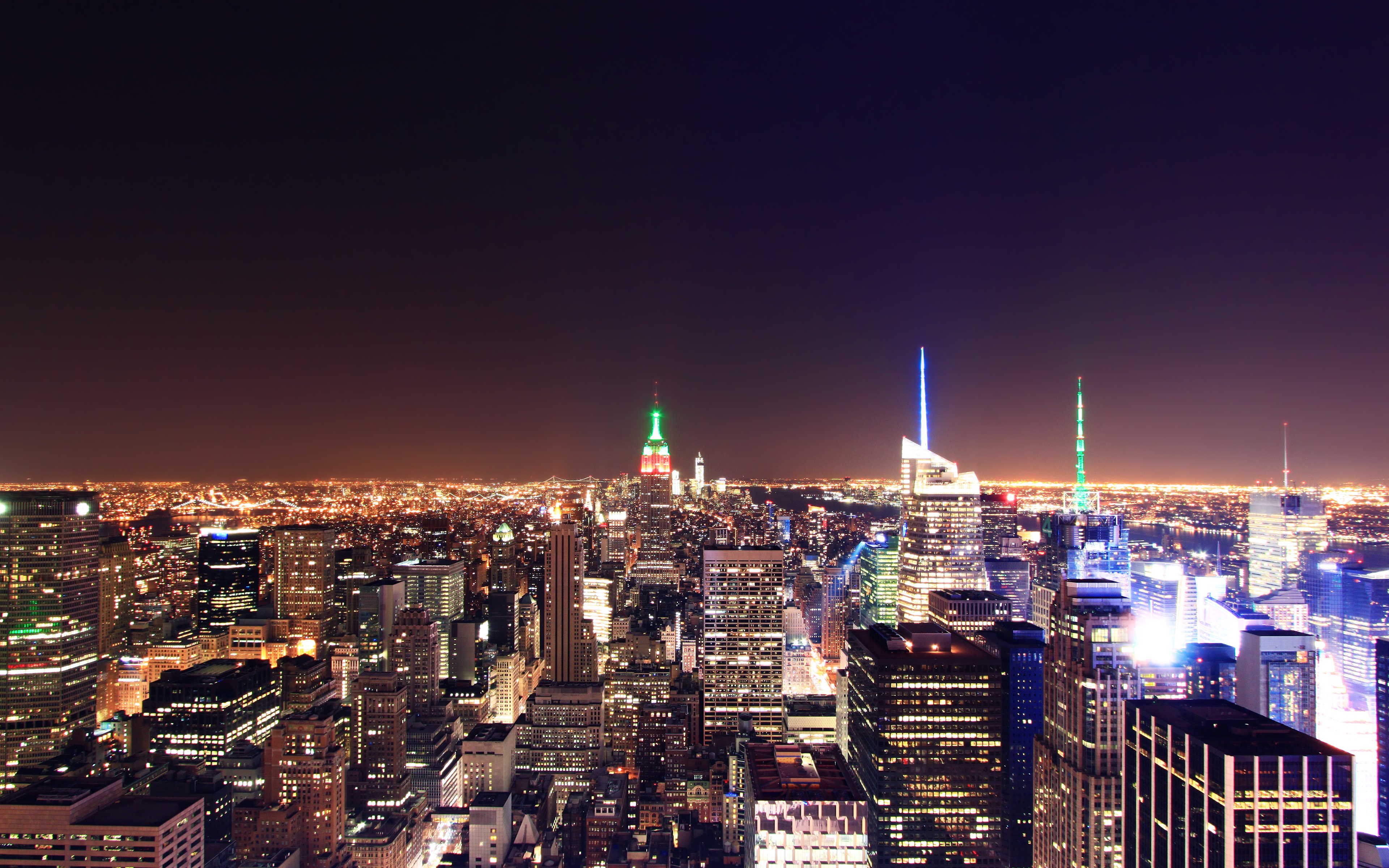 New York City Nightscape 4K Wallpapers
