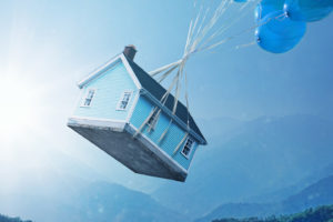 Flying house Landscape Dream Wallpapers