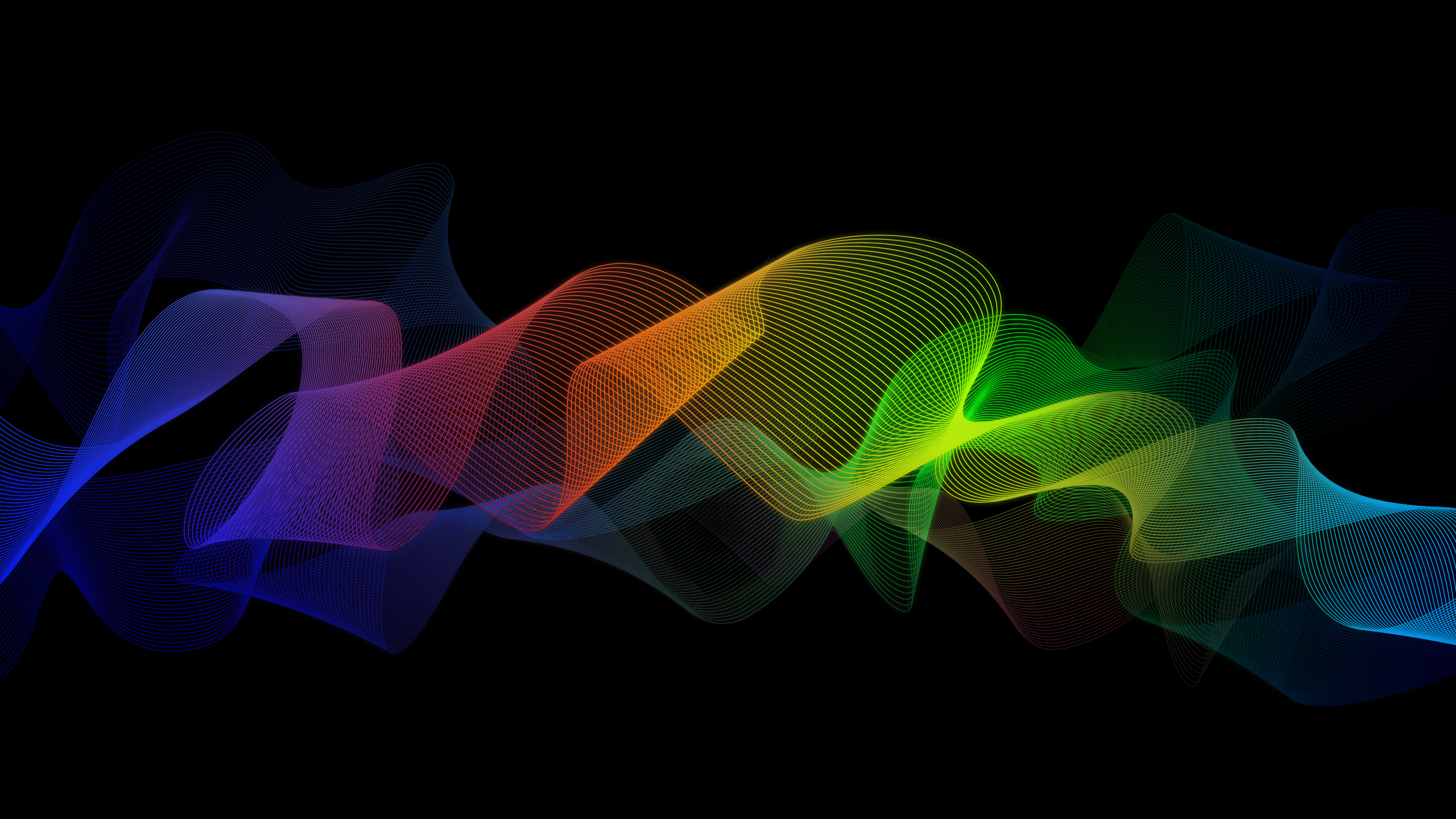 Colorful Abstract Ribbon 4K Wallpapers