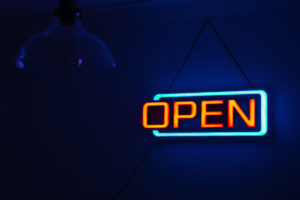 Open Neon Sign 4K Wallpapers