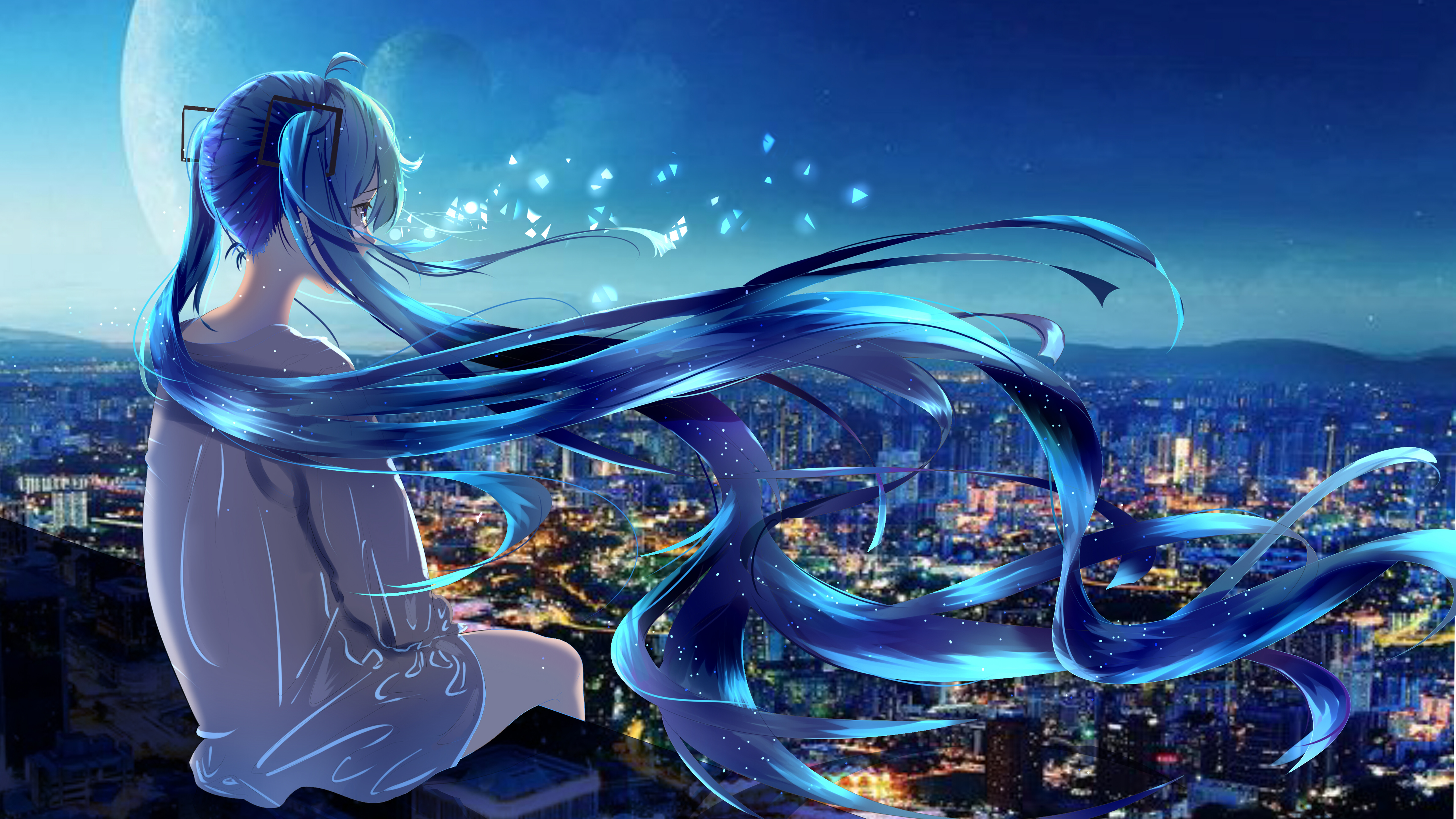 anime girls, artwork, silver hair, touhou, izayoi sakuya on anime wallpapers