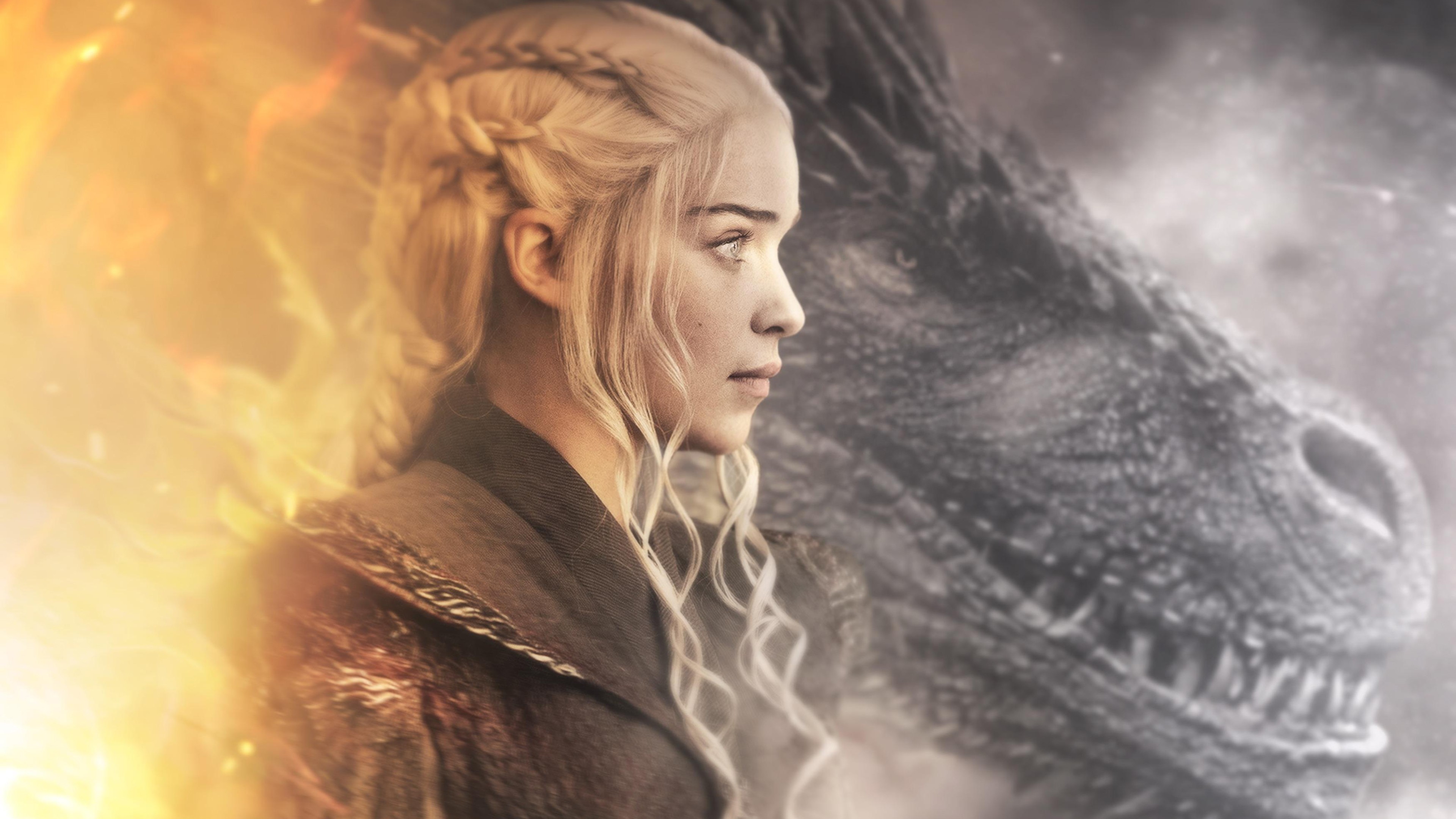 Daenerys Targaryen Dragon in Game of Thrones 4K Wallpapers ...