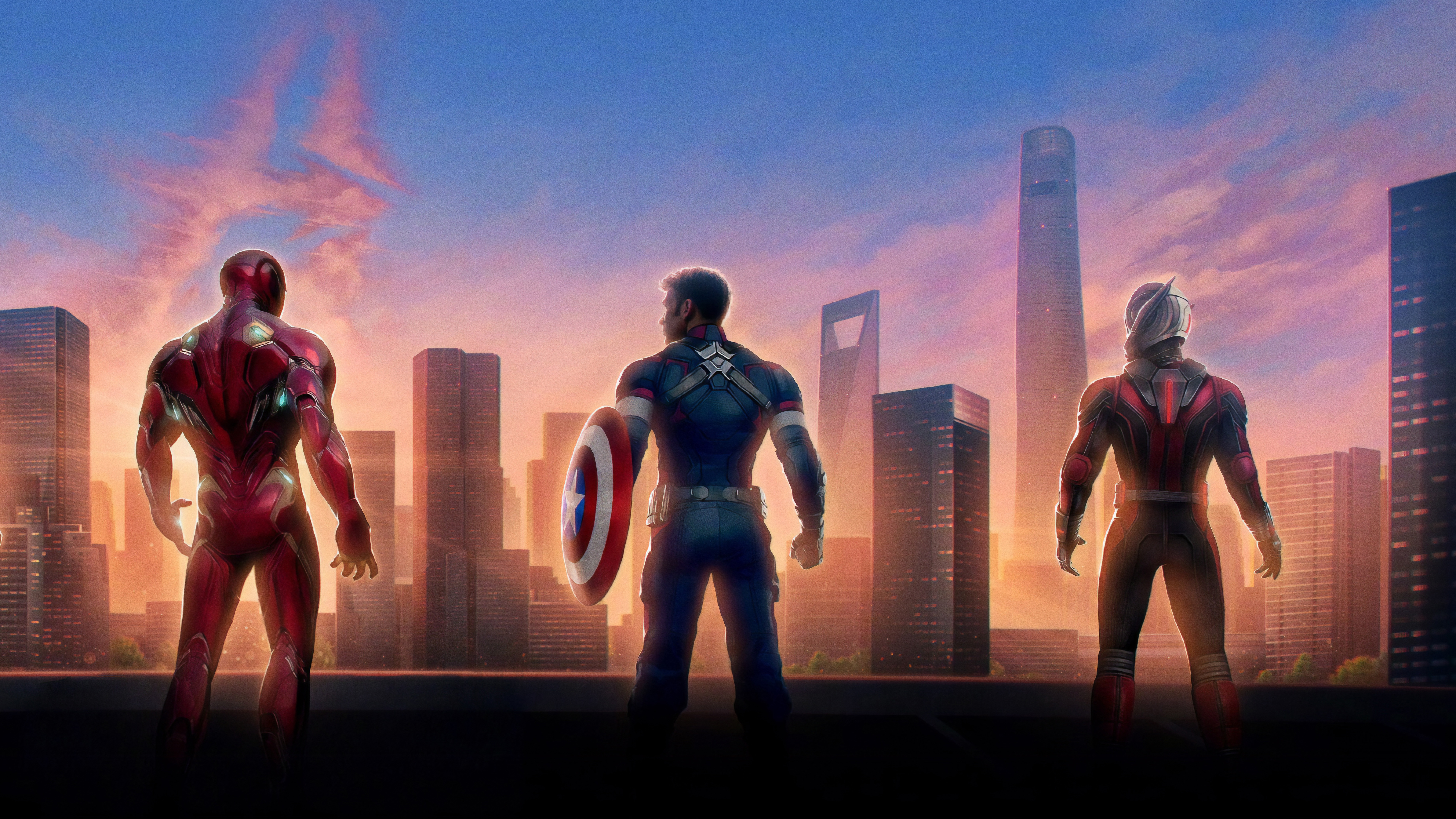 Iron Man Captain America Ant-Man in Avengers Endgame 4K 8K Wallpapers