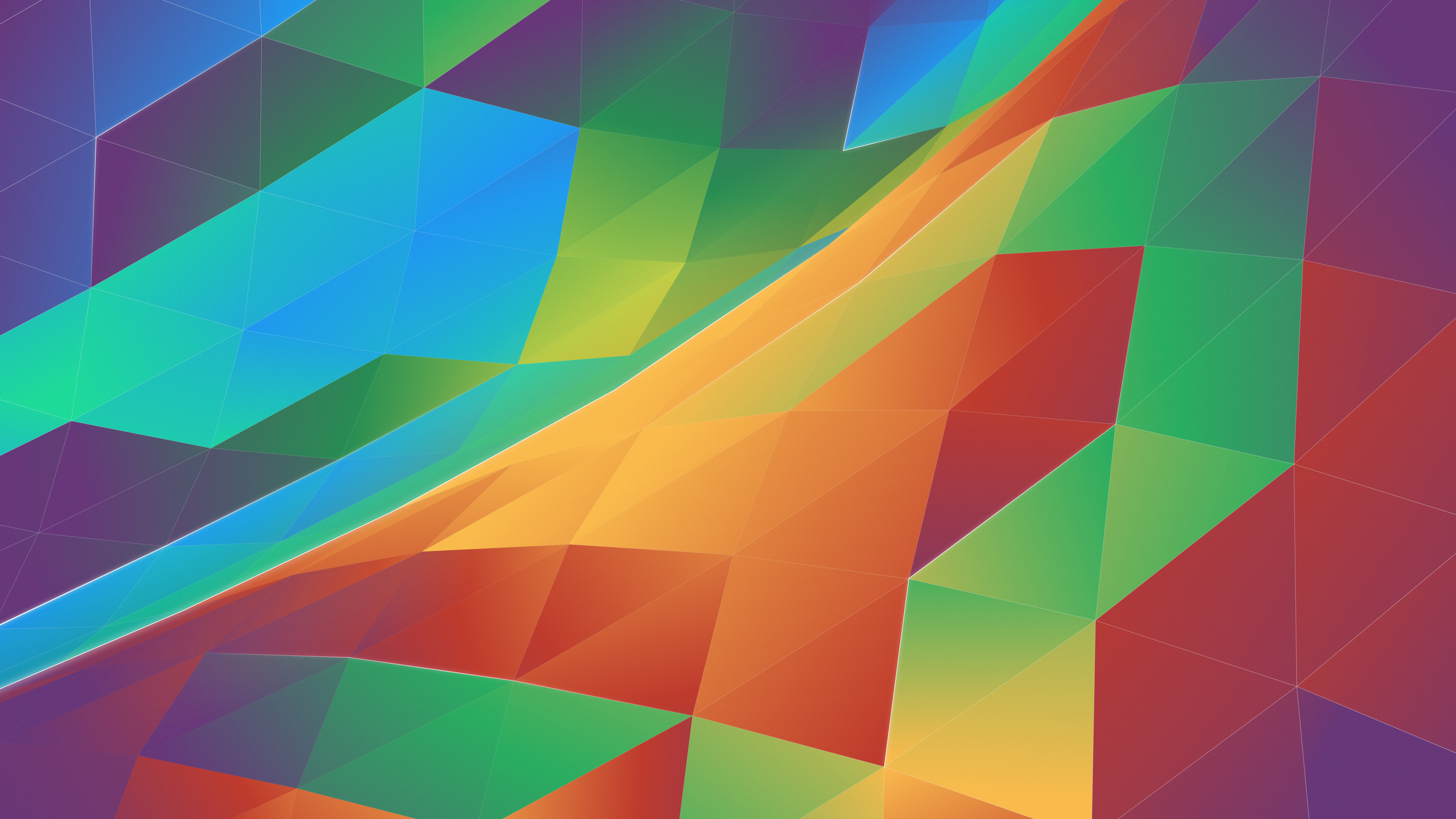Colorful Abstract Triangles Wallpapers
