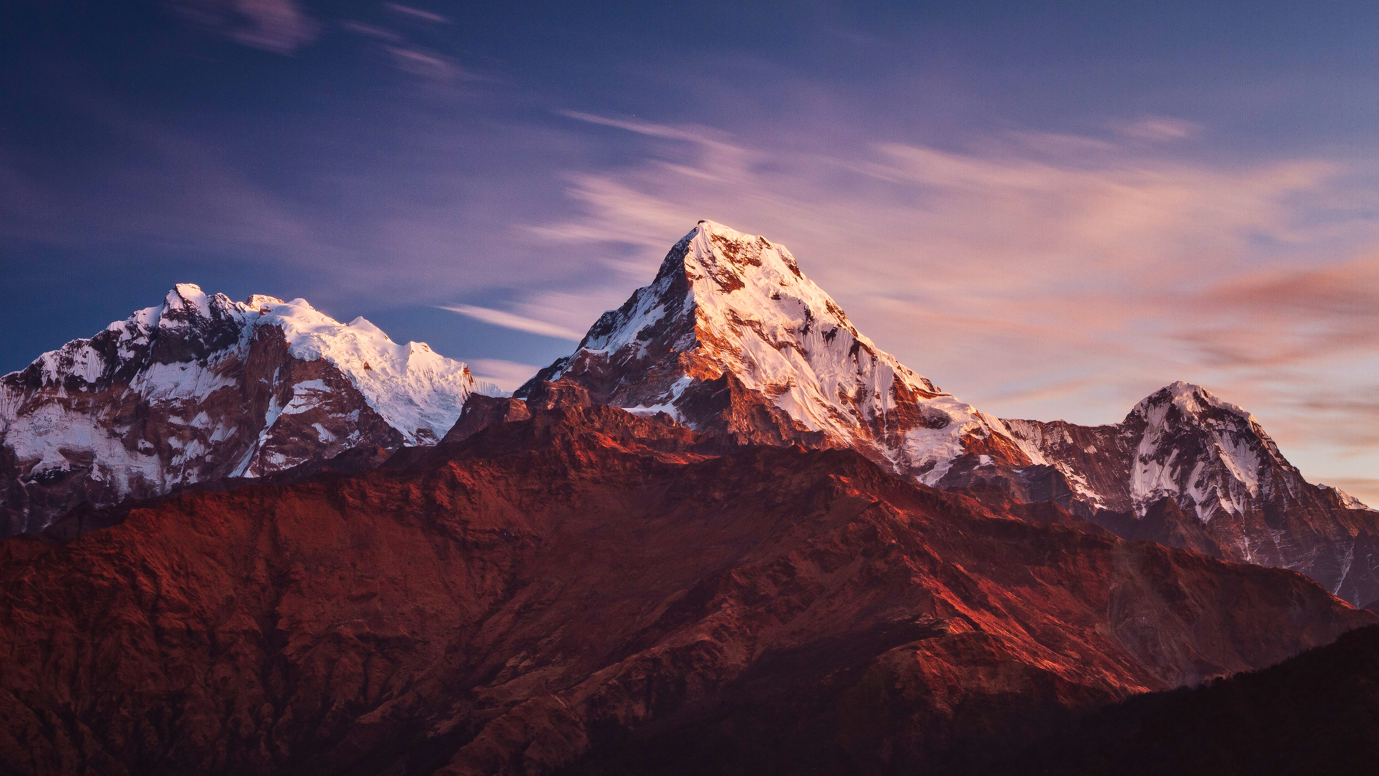Annapurna Massif Mountains 4K