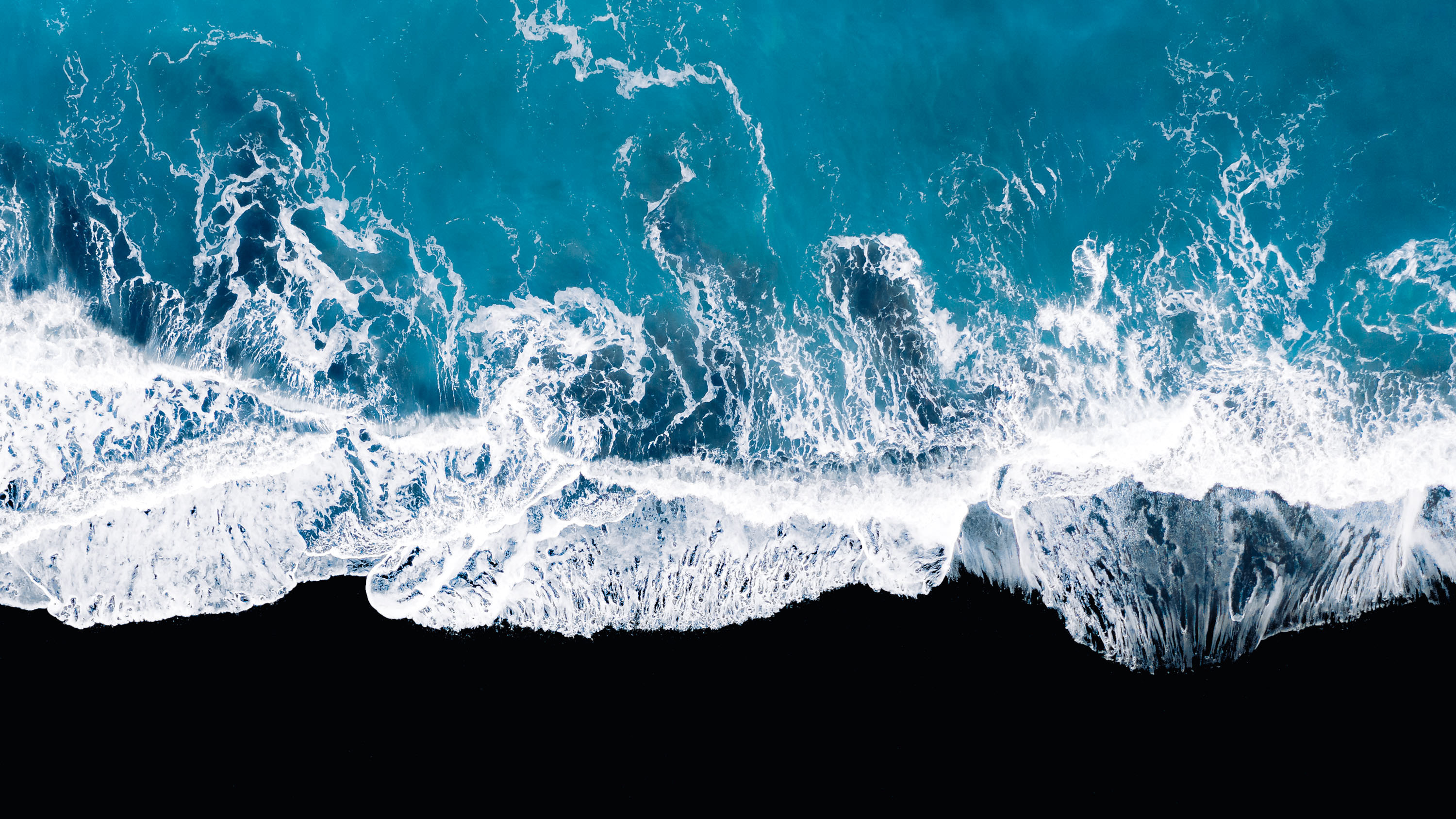 Ocean Waves Aerial View Wallpapers | HD Wallpapers