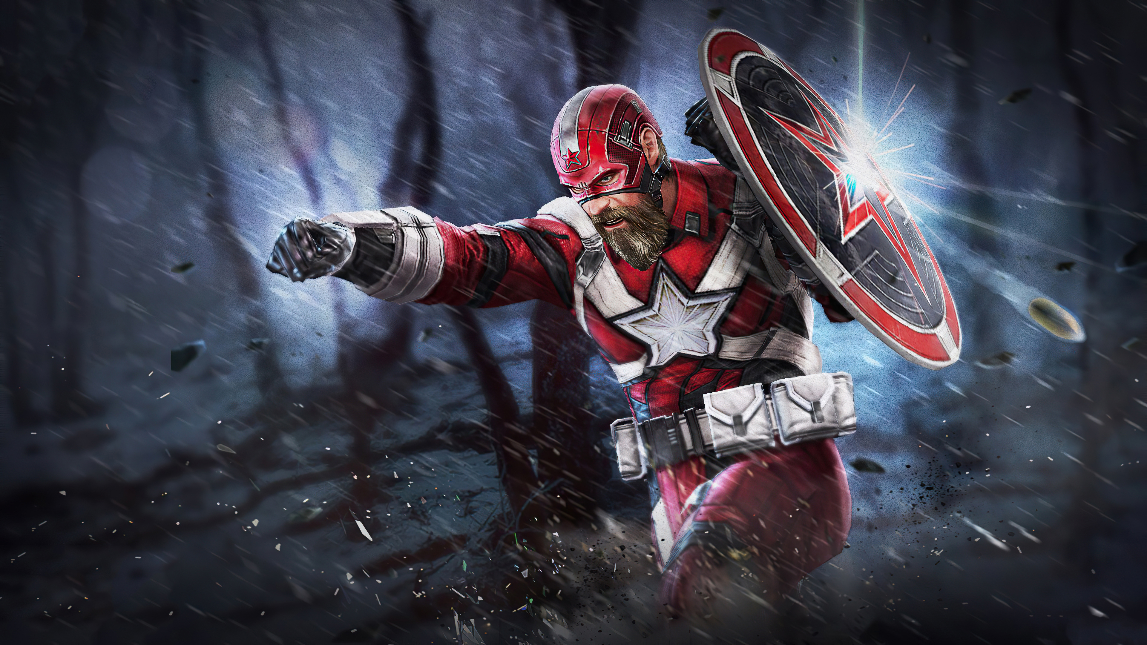 Red Guardian Marvel Future Fight 4K